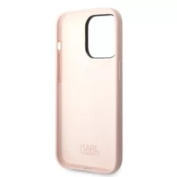 Telefontok iPhone 14 Pro Max - Karl Lagerfeld - Karl's head - hátlap tok, pink-5