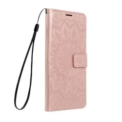 Samsung Galaxy A04s (A047) Telefontok - MEZZO mandala mintás rose gold mágneses szilikon keretes könyvtok-2