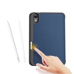 Tablettok iPad Mini 6 2021 - DUX DUCIS DOMO kék smart case ceruza tartóval-2