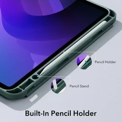 Tablettok iPad 2022 10.9 (iPad 10) - ESR REBOUND zöld smart case ceruza tartóval-1