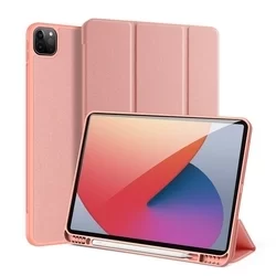 Tablettok iPad Pro 12.9 2020 (4. gen) -Dux Ducis Domo pink tablet tok ceruza tartóval-6