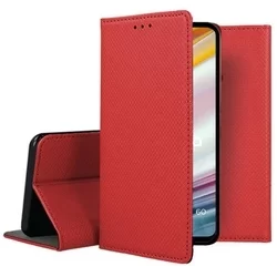 Telefontok Motorola Moto G60 - piros mágneses szilikon keretes könyvtok-3