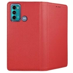 Telefontok Motorola Moto G60 - piros mágneses szilikon keretes könyvtok-2