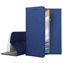 Telefontok Motorola Moto G60 - kék mágneses szilikon keretes könyvtok-3