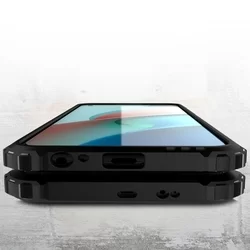 Telefontok Samsung Galaxy A12 Nacho - Defender II fekete ütésálló hátlap tok-1