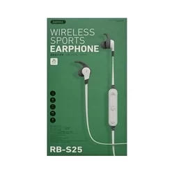 Headset: Remax RB-S25 - fehér stereo sport bluetooth headset fülhallgató-3