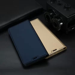 Telefontok Samsung Galaxy J4 Plus - Dux Ducis arany kinyitható tok-4