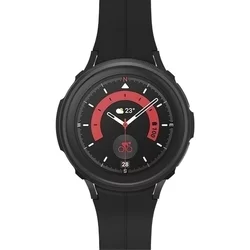 Samsung Galaxy Watch 5 Pro (45 mm) - SPIGEN LIQUID AIR fekete szilikon védőtok-2