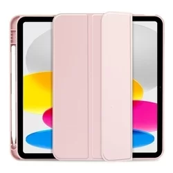 Tablettok iPad 2022 10.9 (iPad 10) - pink smart case, ceruza tartóval-1