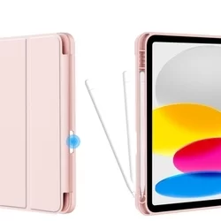 Tablettok iPad 2022 10.9 (iPad 10) - pink smart case, ceruza tartóval-4