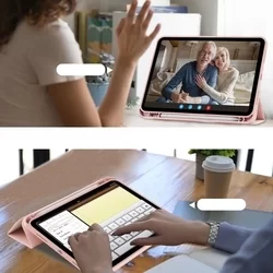 Tablettok iPad 2022 10.9 (iPad 10) - pink smart case, ceruza tartóval-6