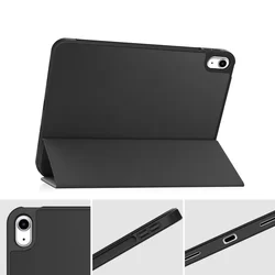 Tablettok iPad 2022 10.9 (iPad 10) - fekete smart case, ceruza tartóval-6