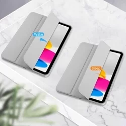 iPad 2022 10.9 (iPad 10) Tablettok - szürke smart case, ceruza tartóval-4