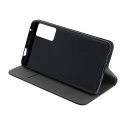 Telefontok Xiaomi 12T - Smart Magnetic fekete szilikon keretes mágneses könyvtok-3