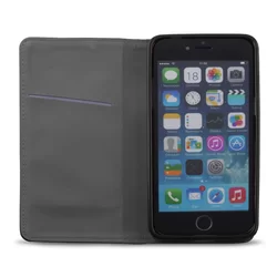 Telefontok iPhone 7 Plus / 8 Plus - fekete mágneses szilikon keretes könyvtok-2