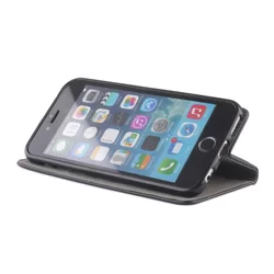 Telefontok iPhone 7 Plus / 8 Plus - fekete mágneses szilikon keretes könyvtok-3
