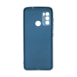 Telefontok Motorola Moto G60 - Metalic - kék szilikon hátlap tok-1