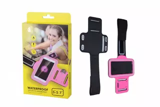 Sport karpánt pink OnePlus 5,0-5,7 collos telefonokhoz, futó tok