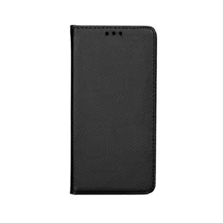 Telefontok LG Q7 - fekete mágneses szilikon keretes könyvtok
