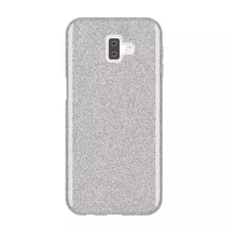 Telefontok Samsung Galaxy J6+ (J6 Plus) - ezüst Shiny tok