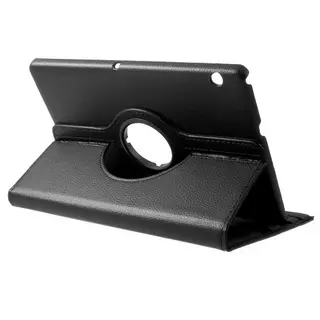 Tablettok Huawei Mediapad T3 10,0 (9.6 col) - fekete fordítható műbőr tablet tok