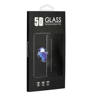 Üvegfólia Samsung Galaxy M20 - 5D full glue, kemény tokbarát fólia fekete kerettel