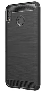 Telefontok Huawei P Smart (2019) - Carbon fiber szilikon hátlap - fekete