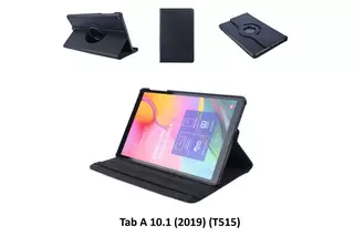 Tablettok Samsung Galaxy Tab A 10.1 2019 (SM-T510, SM-T515) - fekete fordítható műbőr tablet tok