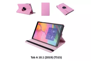 Tablettok Samsung Galaxy Tab A 10.1 2019 (SM-T510, SM-T515) - pink fordítható műbőr tablet tok
