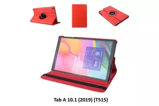 Tablettok Samsung Galaxy Tab A 10.1 2019 (SM-T510, SM-T515) - piros fordítható műbőr tablet tok
