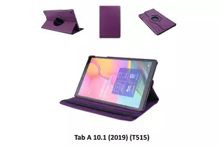 Tablettok Samsung Galaxy Tab A 10.1 2019 (SM-T510, SM-T515) - lila fordítható műbőr tablet tok