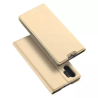 Telefontok Samsung Galaxy Note 10+ (Note 10 Plus) - Dux Ducis arany kinyitható tok