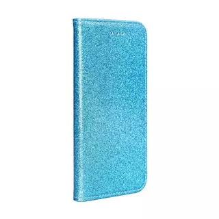 Telefontok Samsung Galaxy A10 - kék Shiny mágneses szilikon keretes könyvtok