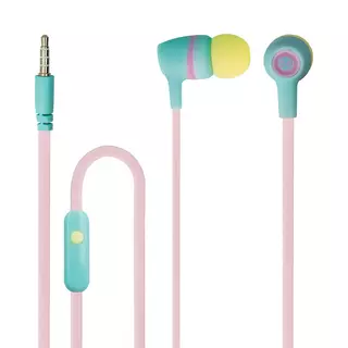 Headset: Forever JSE-200 - pink-zöld stereo headset