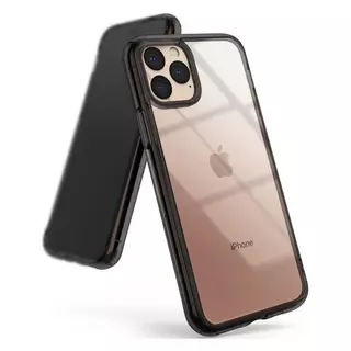 Telefontok iPhone 11 PRO - Ringke Fusion átlátszó hibrid tok fekete kerettel