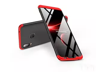 Telefontok Huawei Y6s 2019 hátlap - GKK Protection 3in1 - fekete-piros