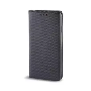 Telefontok OnePlus 7 - fekete mágneses szilikon keretes könyvtok