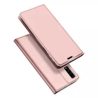 Telefontok Samsung Galaxy A30s - Dux Ducis rosegold flipcover tok