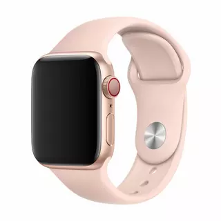 Apple Watch Series 1/2/3/4 (42mm-44mm) okosóra szíj - DEVIA pink szilikon szíj