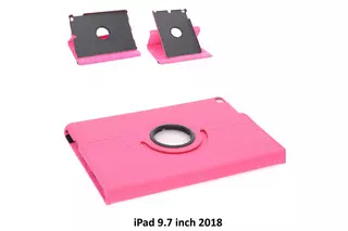 Tablettok iPad Air / iPad 9.7 (2017) / iPad 9.7 (2018) - pink fordítható műbőr tablet tok