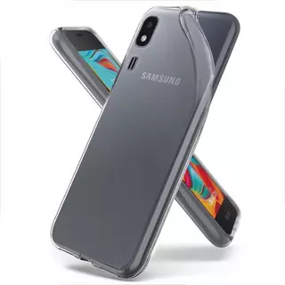 Telefontok Samsung Galaxy A2 Core - átlátszó szilikon tok