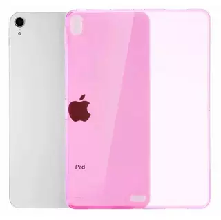 Tablettok iPad Pro 11 (2018) - átlátszó pink szilikon tablet tok