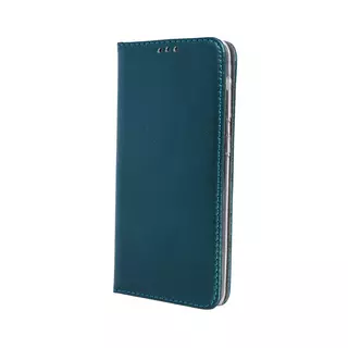 Telefontok Samsung Galaxy A40 - Smart Magnetic zöld szilikon keretes mágneses könyvtok