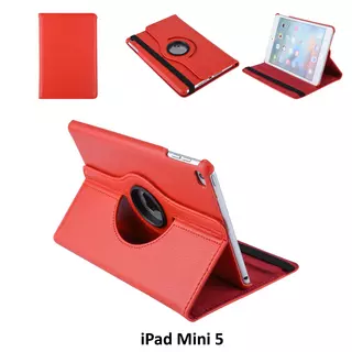Tablettok iPad Mini Mini 4 (2015) / Mini 5 (2019) - piros fordítható műbőr tablet tok