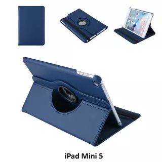 Tablettok iPad Mini 4 (2015) / Mini 5 (2019) - kék fordítható műbőr tablet tok