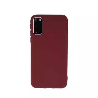 Telefontok Samsung Galaxy S20 - burgundy szilikon tok