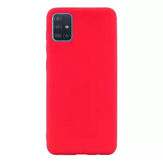 Telefontok Samsung Galaxy A71 - Piros szilikon tok
