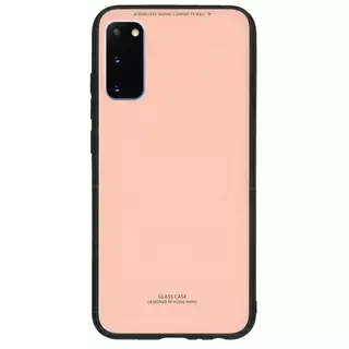 Telefontok Samsung Galaxy S20 - Forcell pink üveg hátlaptok