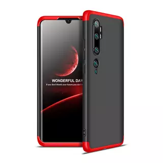 Telefontok Xiaomi Mi Note 10 / Mi Nite 10 Pro - GKK Protection 3in1 - fekete-piros hátlaptok
