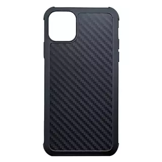 Telefontok iPhone 11 PRO - ROAR Carbon fekete ütésálló hátlap tok
